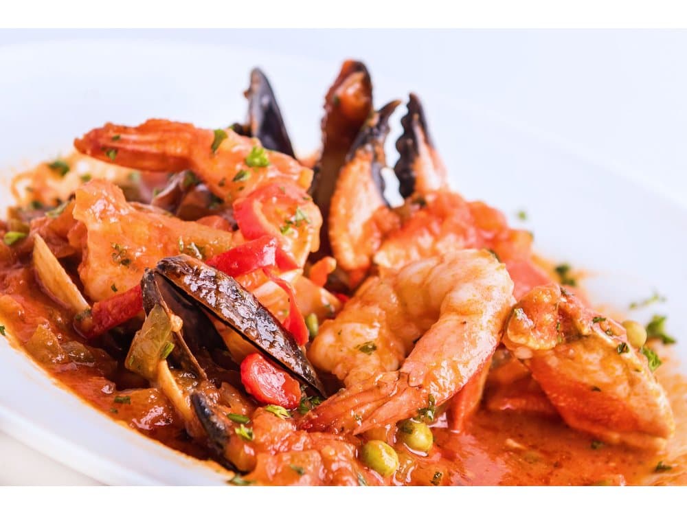 Camarones Criollos — Shrimp in a homemade Spanish creole sauce