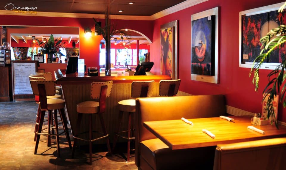 A second view along the bar